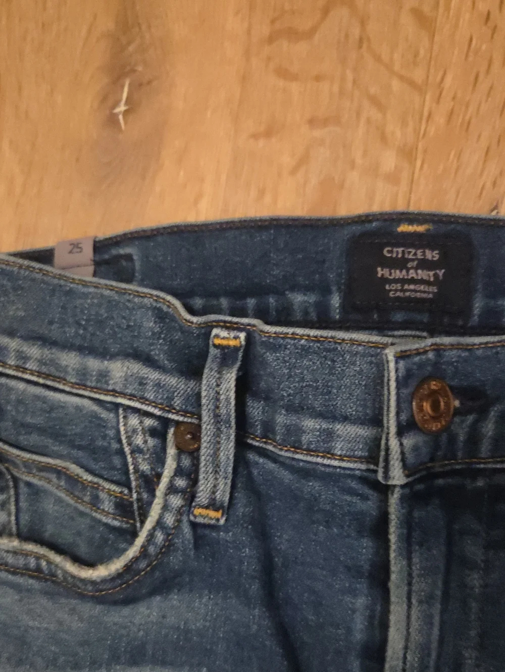 Citizens of Humanity Rocket Ankle High Rise Skinny Blue Denim Jeans 25